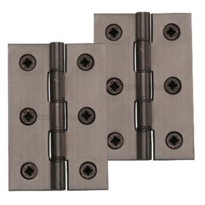 Heritage Brass 3 Inch Double Phosphor Washered Butt Hinges, Matt Bronze (Sold In Pairs)