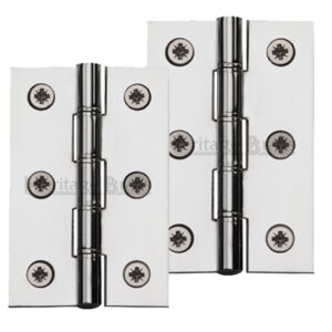 Heritage Brass 3 Inch Double Phosphor Washered Butt Hinges, Polished Chrome (Sold In Pairs)