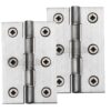 Heritage Brass 3 Inch Double Phosphor Washered Butt Hinges, Satin Chrome (Sold In Pairs)