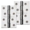 Heritage Brass 4" X 2 5/8" Double Phosphor Washered Butt Hinges, Polished Chrome (Sold In Pairs)