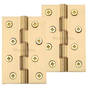 Heritage Brass 4" X 2 5/8" Double Phosphor Washered Butt Hinges, Satin Brass - (Sold In Pairs)