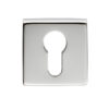 Manital Euro Profile Escutcheon On Square Rose, Polished Chrome (Sold In Singles)