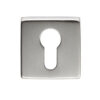 Manital Euro Profile Escutcheon On Square Rose, Satin Chrome (Sold In Singles)