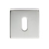 Manital Standard Profile Escutcheon On Square Rose, Polished Chrome (Sold In Singles)