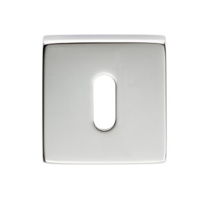 Manital Standard Profile Escutcheon On Square Rose, Polished Chrome (Sold In Singles)