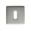 Manital Standard Profile Escutcheon On Square Rose, Satin Chrome (Sold In Singles)