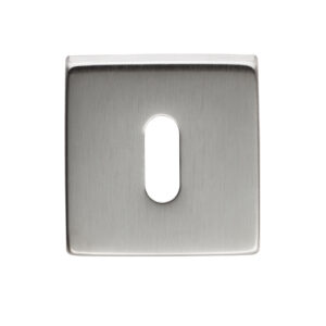 Manital Standard Profile Escutcheon On Square Rose, Satin Chrome (Sold In Singles)