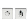 Manital Bathroom Turn & Release On Square Rose, Polished Chrome (Sold In Singles)