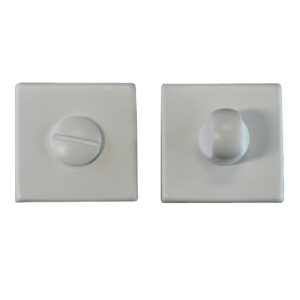 Manital Bathroom Turn & Release On Square Rose, White Finish (Sold In Singles)