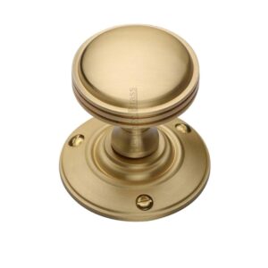 Heritage Brass Richmond Mortice Door Knobs, Satin Brass (Sold In Pairs)