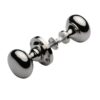 Heritage Brass Victoria Rim Door Knobs, Polished Nickel (Sold In Pairs)