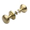 Heritage Brass Victoria Rim Door Knobs, Satin Brass (Sold In Pairs)