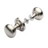 Heritage Brass Victoria Rim Door Knobs, Satin Nickel (Sold In Pairs)