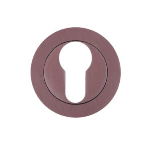 Zoo Hardware Rosso Maniglie Euro Profile Escutcheons, E-Coated Bronze