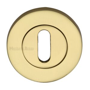 Heritage Brass Standard Key Escutcheon, Polished Brass