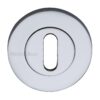 Heritage Brass Standard Key Escutcheon, Polished Chrome