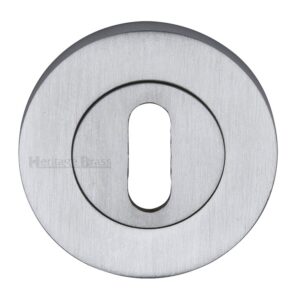 Heritage Brass Standard Key Escutcheon, Satin Chrome