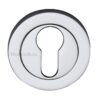 Heritage Brass Euro Profile Key Escutcheon, Polished Chrome