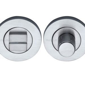 Heritage Brass Round Turn & Release (53Mm Diameter), Satin Chrome