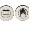 Heritage Brass Round Knurled Turn & Release (53Mm Diameter), Polished Nickel