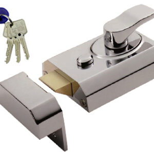 Eurospec Deadlocking Rim Cylinder Nightlatches (60Mm Back Set), Electro Brass, Polished Chrome Or Satin Chrome