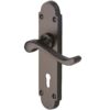 Heritage Brass Savoy Matt Bronze Door Handles (Sold In Pairs)