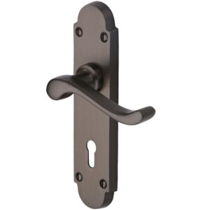 Heritage Brass Savoy Matt Bronze Door Handles (Sold In Pairs)