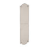 Heritage Brass Shaped Fingerplate (305Mm X 77Mm), Satin Nickel Finish