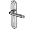 Heritage Brass Saturn Apollo Finish, Polished Chrome & Satin Chrome Door Handles (Sold In Pairs)