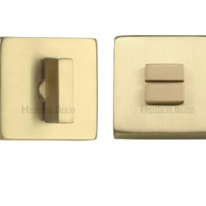 Heritage Brass Square 54Mm X 54Mm Turn & Release, Satin Brass