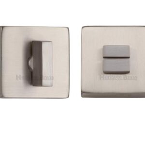 Heritage Brass Square 54Mm X 54Mm Turn & Release, Satin Nickel