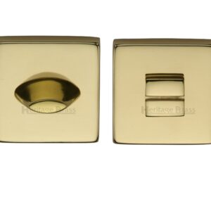 Heritage Brass Square 54Mm X 54Mm Turn & Release, Polished Brass