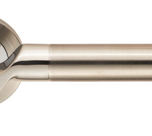 Eurospec Lucerna Dual Finish Polished Stainless Steel & Satin Stainless Steel Door Handles (Sold In Pairs)