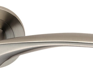 Eurospec Tirolo Satin Stainless Steel Solid Door Handles (Sold In Pairs)