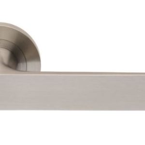 Eurospec SWL1133SSS Steelworx Zurigo Swl Lever Screw On Rose - Sss - Solid Satin Stainless Steel