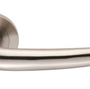 Eurospec SWL1135SSS Steelworx Luenza Swl Lever Screw On Rose - Sss Satin Stainless Steel