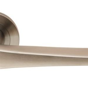 Eurospec SWL1160SSS Steelworx Plaza Swl Lever Screw On Rose - Sss Satin Stainless Steel