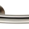 Eurospec SWL1165SSS Steelworx Scimitar Swl Lever Screw On Rose - Sss Satin Stainless Steel