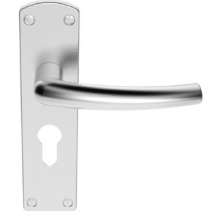 SZC021YCP Serozzetta Dos Lever On Backplate - Lock Euro Profile 47.5mm C/C Polished Chrome