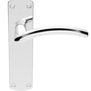 SZC032CP Serozzetta Tres Lever On Backplate - Latch Polished Chrome