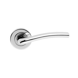 SZC040CP Serozzetta Cuatro Lever On Concealed Fix Push On Round Rose Polished Chrome