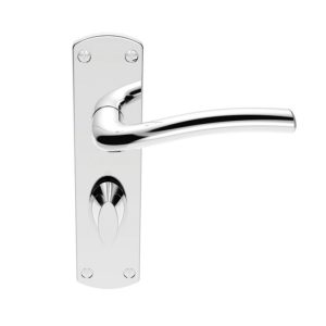 SZC043CP Serozzetta Cuatro Lever On Backplate - Bathroom 57mm C/C Polished Chrome