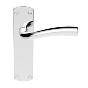 SZC052CP Serozzetta Cinco Lever On Backplate - Latch Polished Chrome