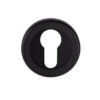 Serozzetta Euro Profile Escutcheon, Matt Black