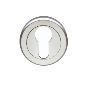 Serozzetta Euro Profile Escutcheon, Satin Chrome