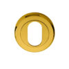 Serozzetta Oval Profile Escutcheon, Pvd Stainless Brass