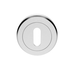 Serozzetta Standard Profile Escutcheons, Satin Chrome