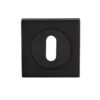 Serozzetta Square Standard Profile Escutcheons, Matt Black