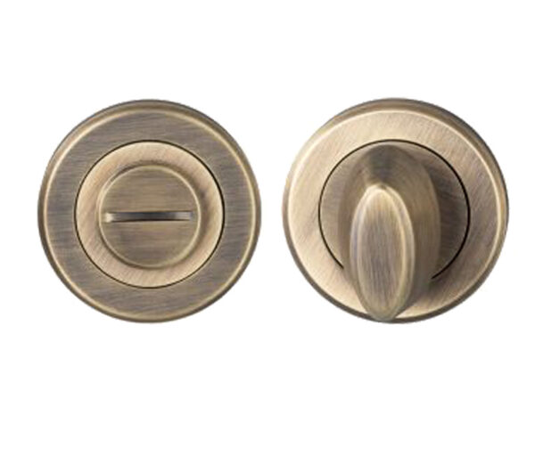 Serozzetta Bathroom Turn & Release, Antique Brass