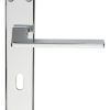 SZM034CP Serozzetta Zone Lever On Backplate - Lock 57mm C/C Polished Chrome